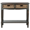 Consolle con cassetto in rattan e ripiano inferiore - 91,44 L x 33,02 P x 81,28 A cm