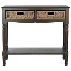 Consolle con cassetto in rattan e ripiano inferiore - 91,44 L x 33,02 P x 81,28 A cm