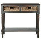 Consolle con cassetto in rattan e ripiano inferiore - 91,44 L x 33,02 P x 81,28 A cm