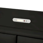 Letto a piattaforma Queen Size con testiera contenitore e porte USB