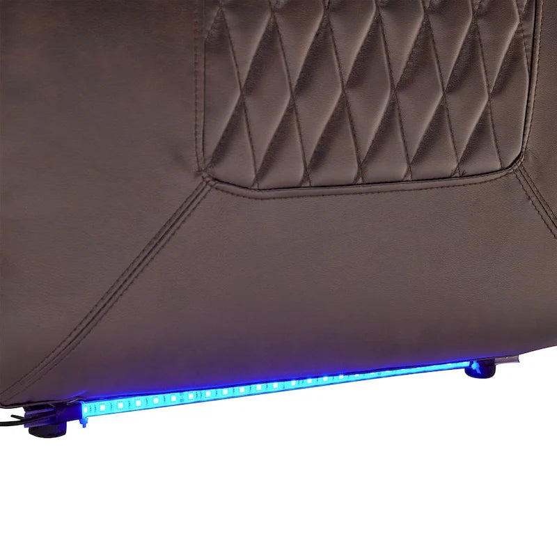 Poltrona reclinabile elettrica con portabicchieri e porta USB