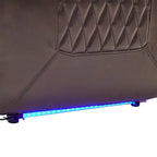Poltrona reclinabile elettrica con portabicchieri e porta USB