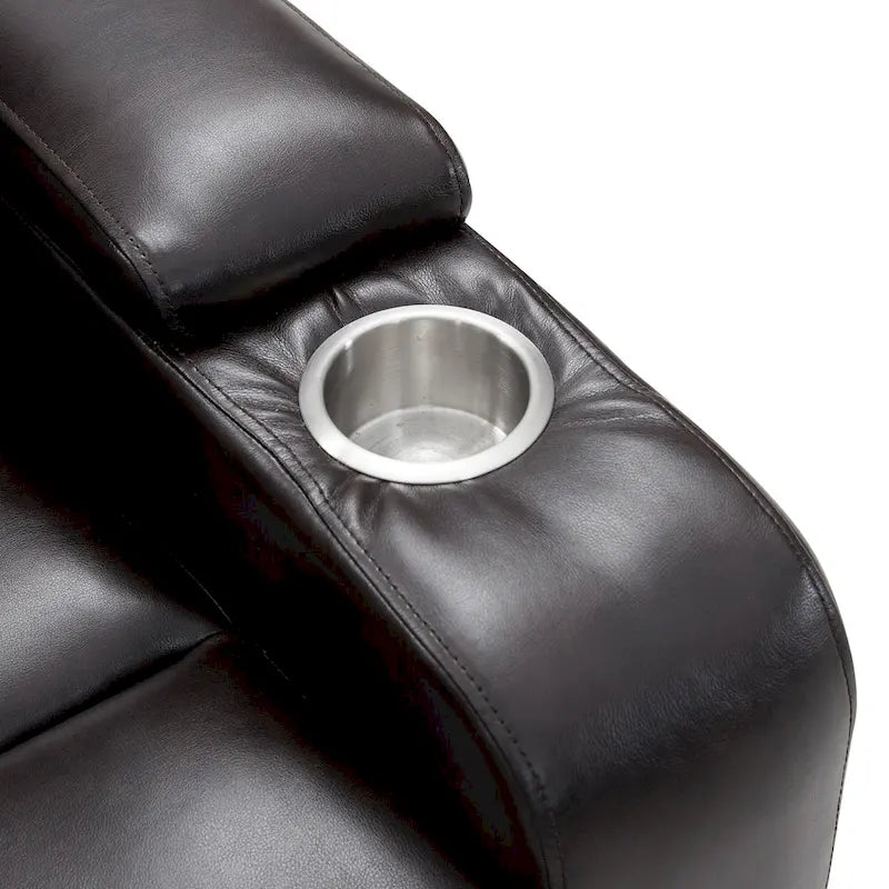 Poltrona reclinabile elettrica con portabicchieri e porta USB