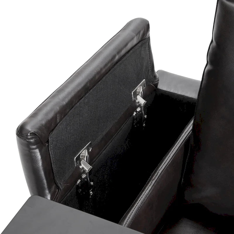 Poltrona reclinabile elettrica con portabicchieri e porta USB