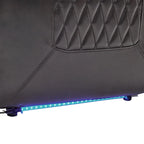 Poltrona reclinabile elettrica con portabicchieri e porta USB