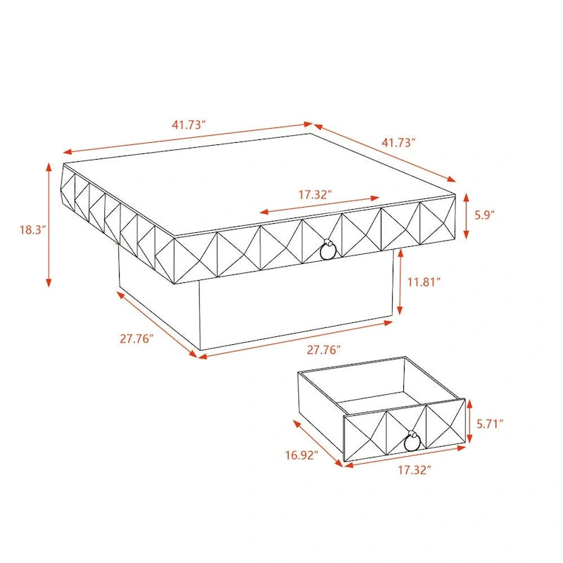 Tavolino rotondo in legno con design a botte