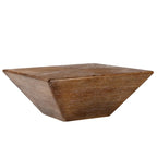 Tavolino rotondo in legno con design a botte