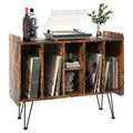 Supporto porta dischi in vinile a 3 livelli con gambe in metallo, 84,1L x 34,5P x 67,3A cm