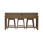 Set Consolle Bar e Sgabelli da 4 Pezzi in Toffee Invecchiato