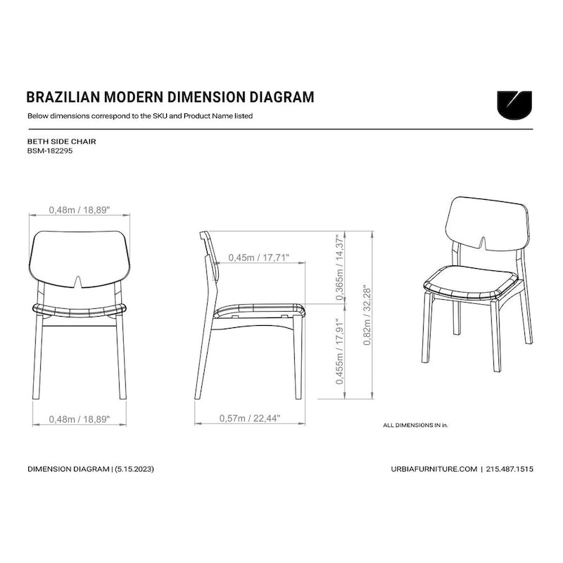 Sedia da pranzo con seduta imbottita